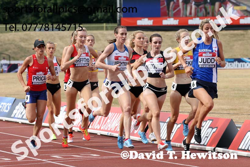 Womens 1500 metres, Muller British Championships, Alexander Stadium, Birmingham. Photo: David T. Hewitson/Sports for All Pics